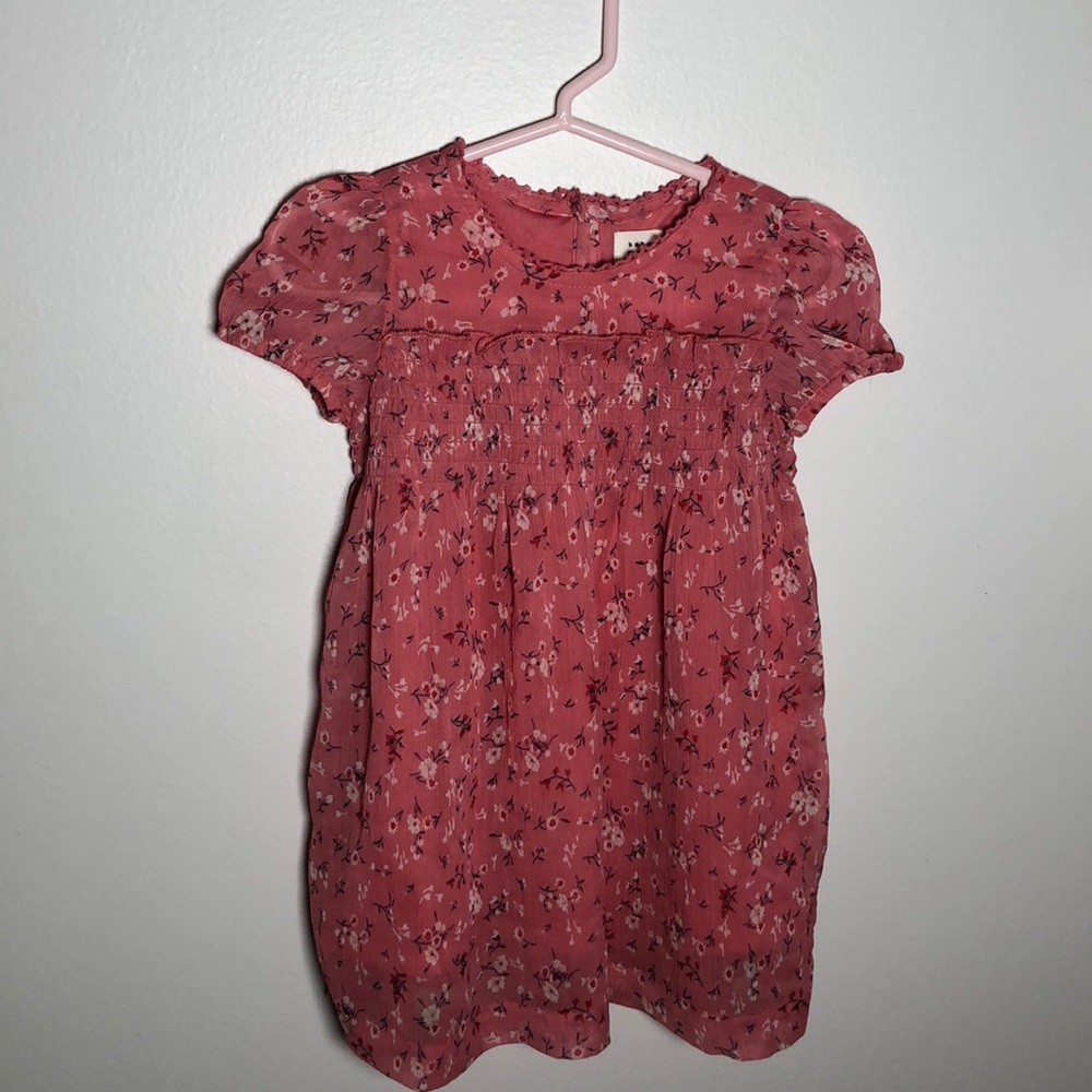 Pink Floral Baby Girls Dress